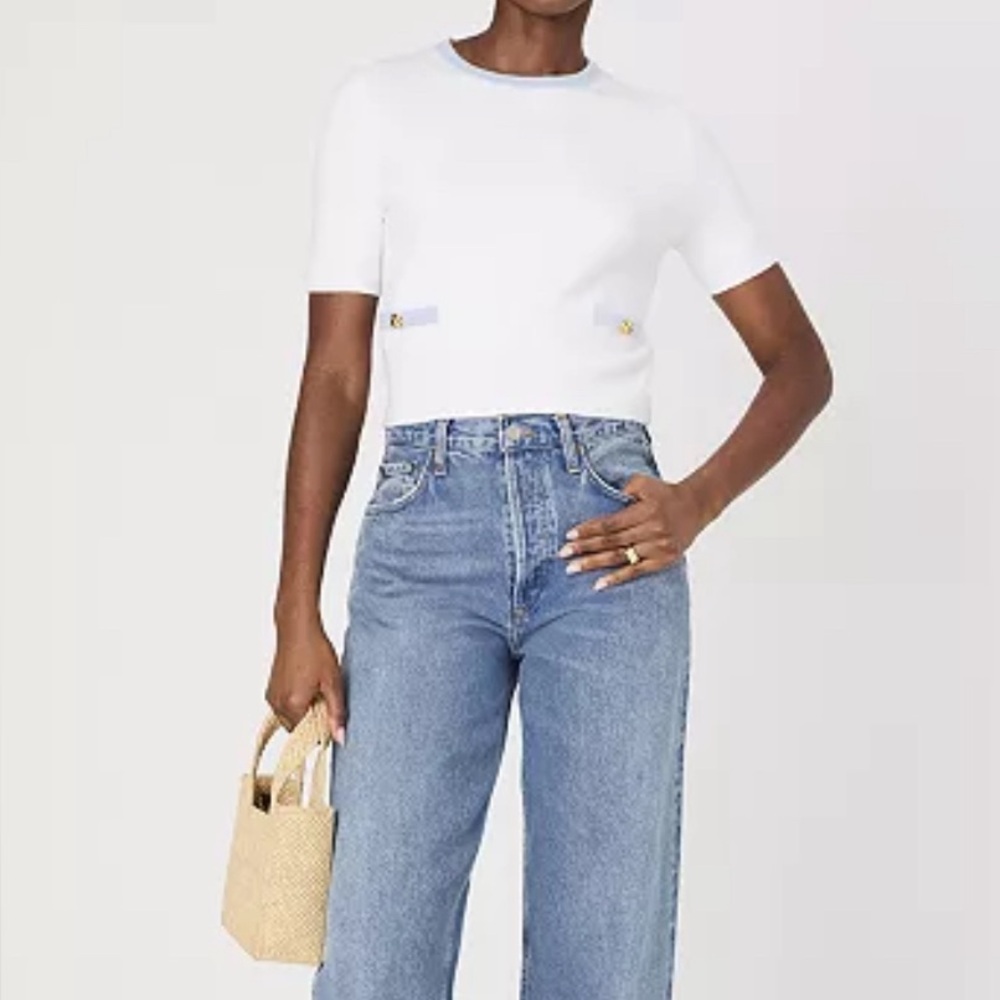 French Connection  Babysoft Short Sleeve Sweater - Picture 2 of 5